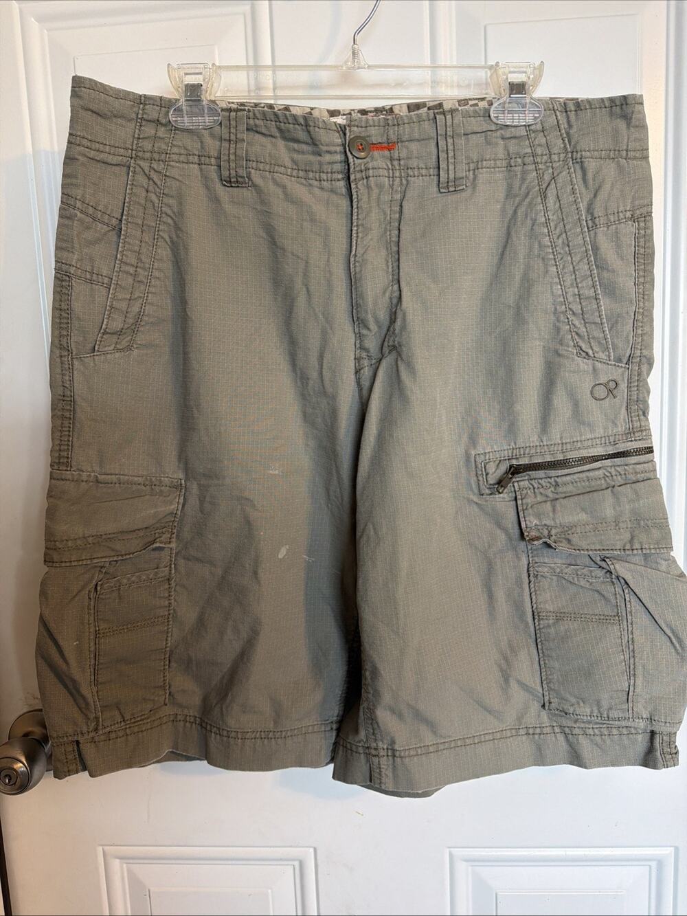Vintage New OP Ocean Pacific Cargo Shorts Men's 34 Uniform Green Skate